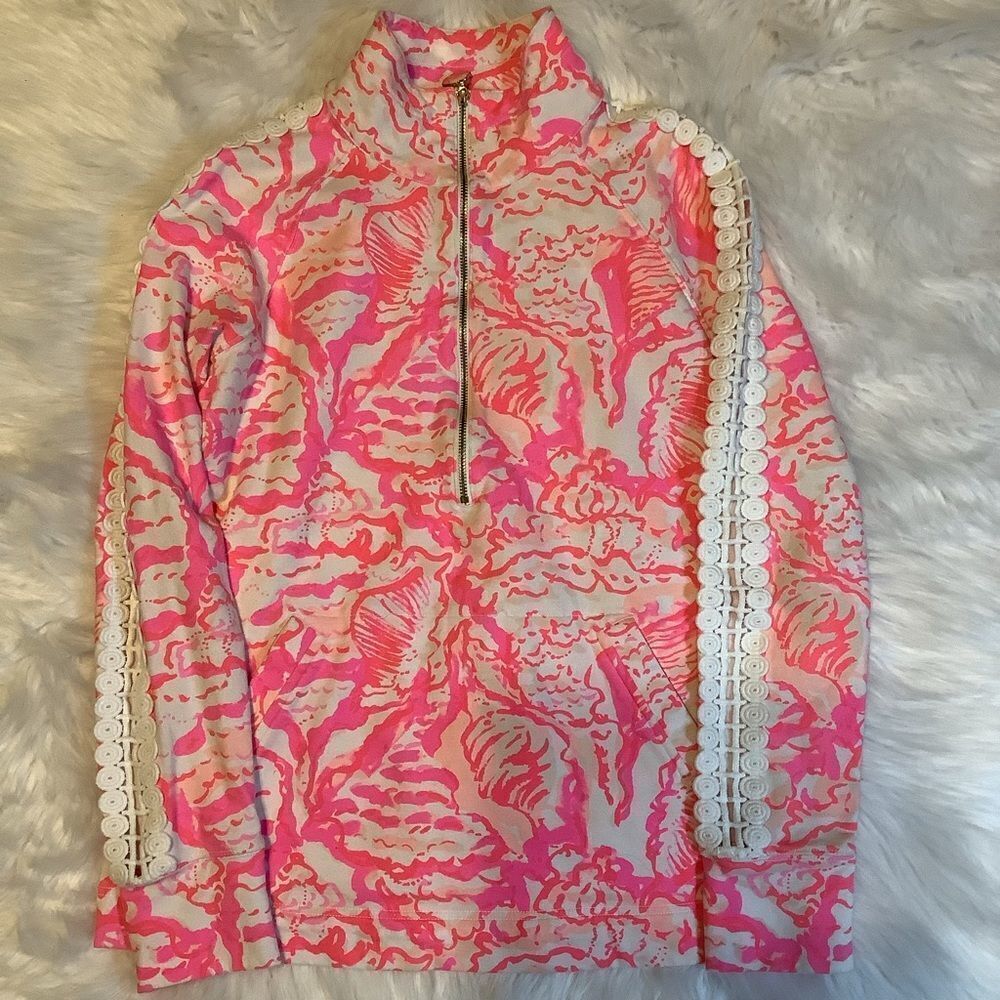 Lilly Pulitzer 3/4 zip Pink pullover.‎ - Picture 5 of 7
